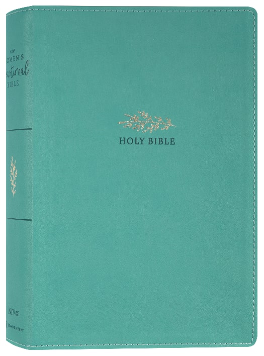 Women's Devotional Bible Large Print in Teal for daily inspiration