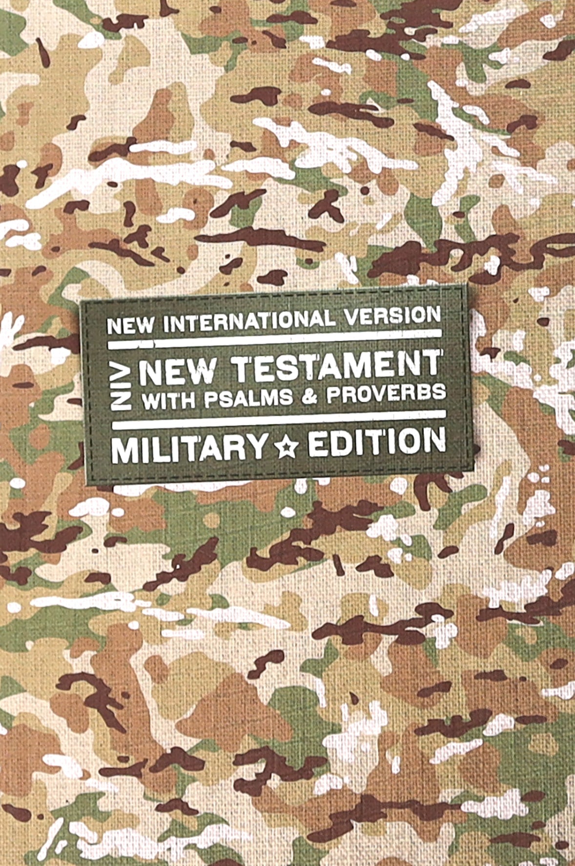 Military compact camouflage NIV New Testament Bible with Psalms