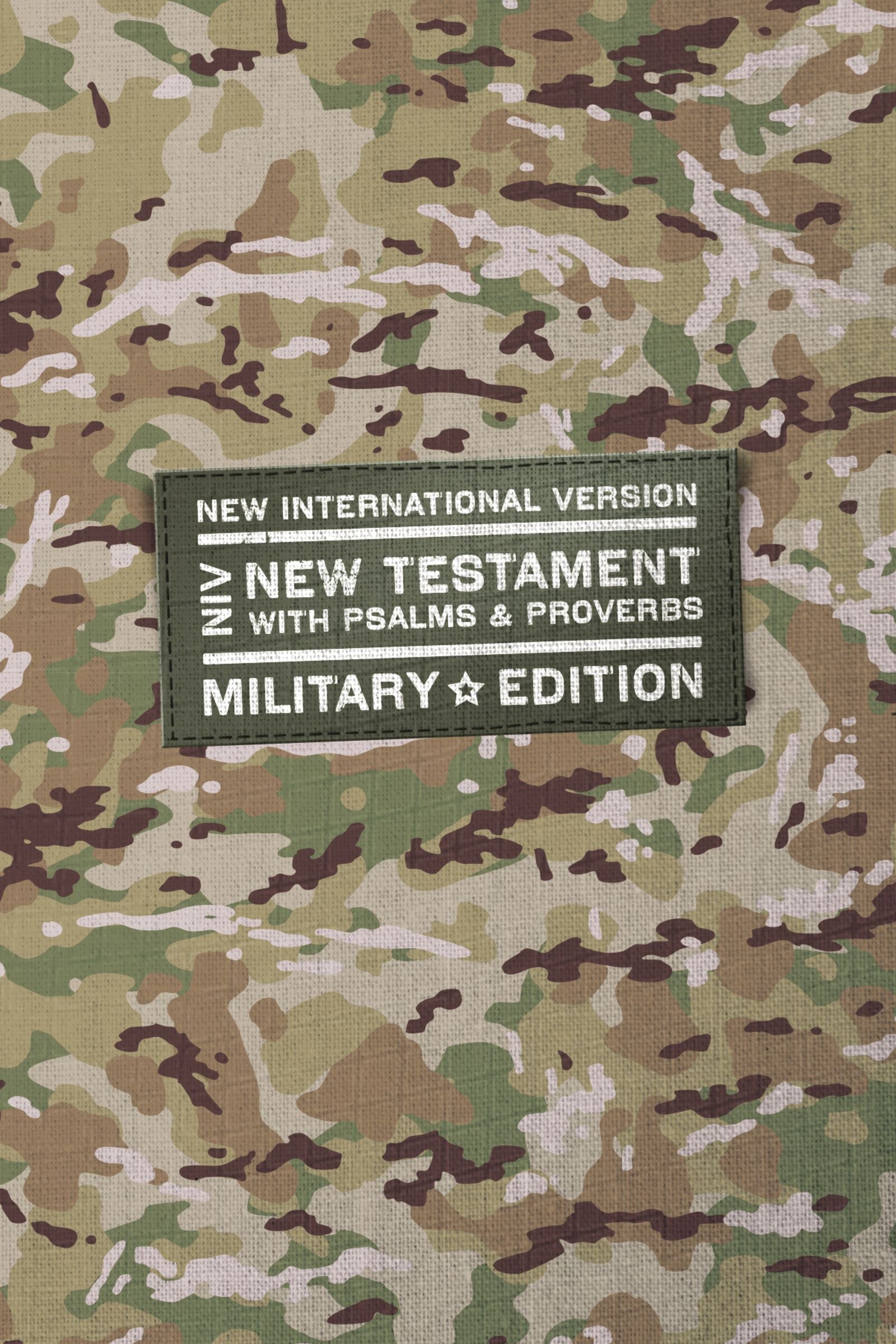 NIV New Testament with Psalms and Proverbs military camouflage Bible