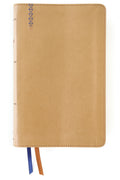 Personal Size NIV Student Bible in tan, thumb-indexed, black letter edition