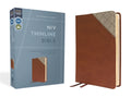 NIV Thinline Bible in red letter edition, brown cover