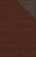 NIV Thinline Bible in Red Letter Edition with thumb indexed, brown leather binding