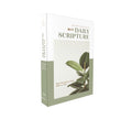 NIV Daily Scripture Bible, a white and sage Bible for daily devotionals and scripture reading.