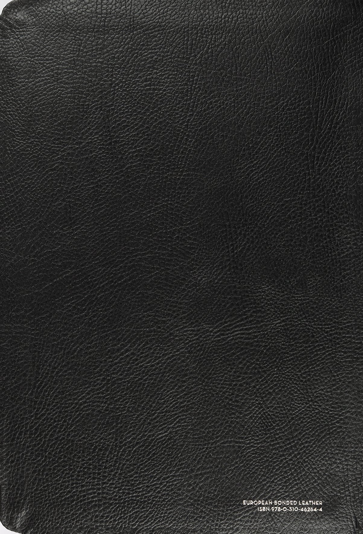 Front cover of NIV Thinline Reference Bible large print black with red letter edition