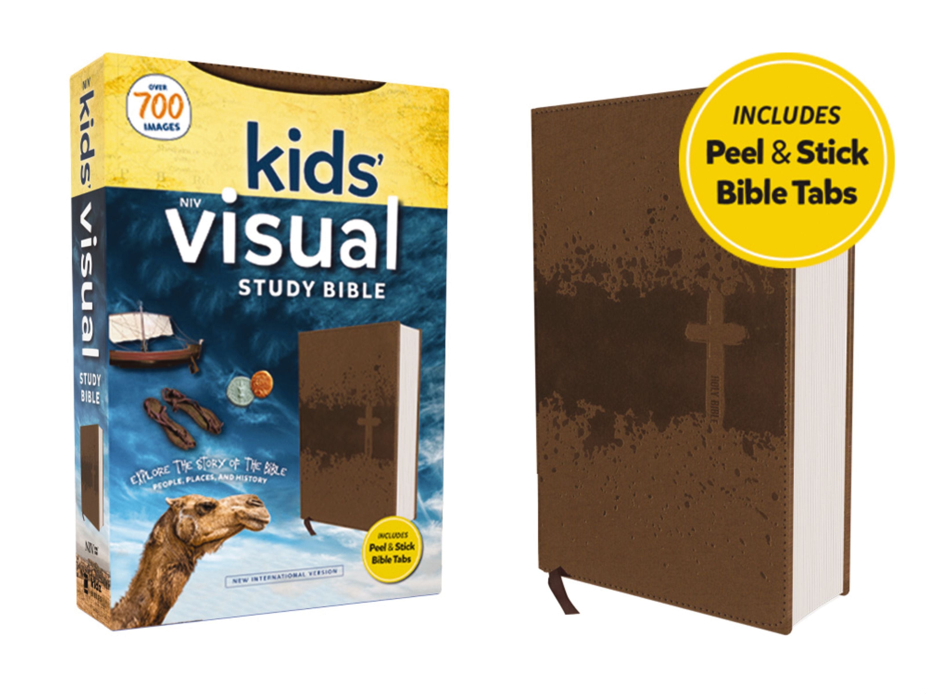 NIV Kids' Visual Study Bible Bronze Edition with Full Color Interior Peel/Stick Bible Tabs