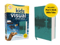 NIV Kids' Visual Study Bible with colorful peel and stick tabs for easy navigation.