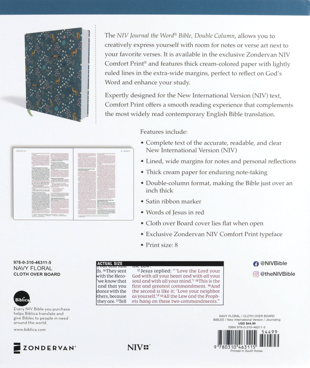 Personalize your Bible study with the NIV Journal the Word Bible, Red Letter Edition