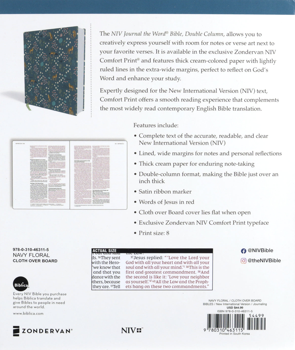 Personalize your Bible study with the NIV Journal the Word Bible, Red Letter Edition