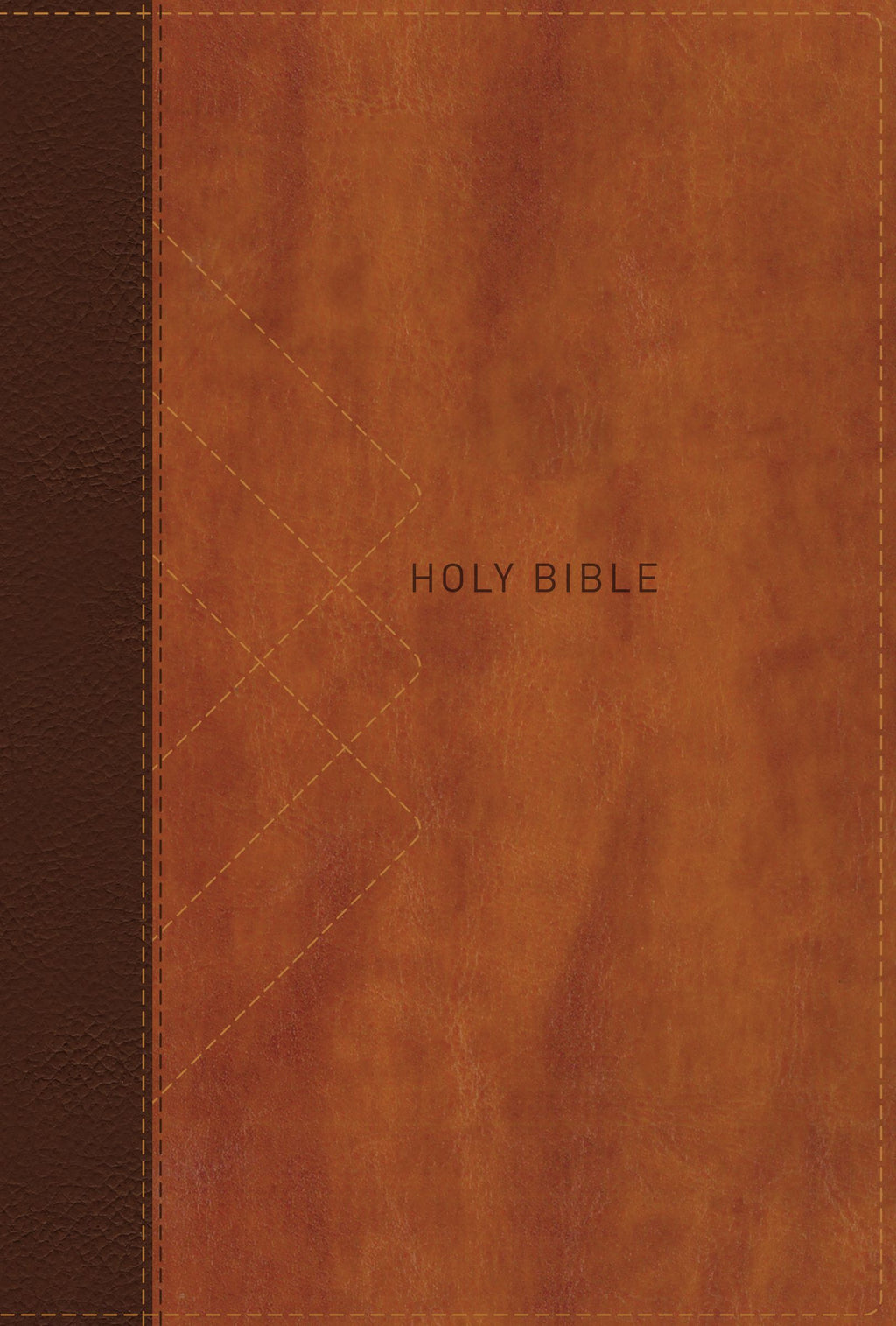 NIV Thinline Bible giant print with brown cover and red letter edition details