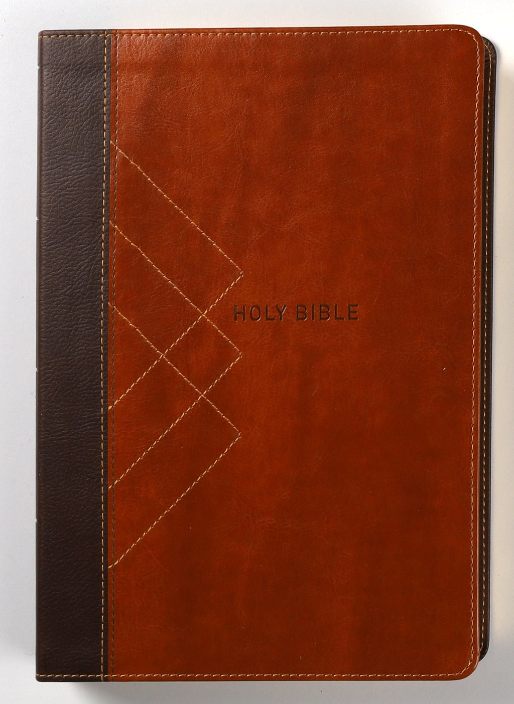 Giant print NIV Thinline Bible in brown with red letter edition