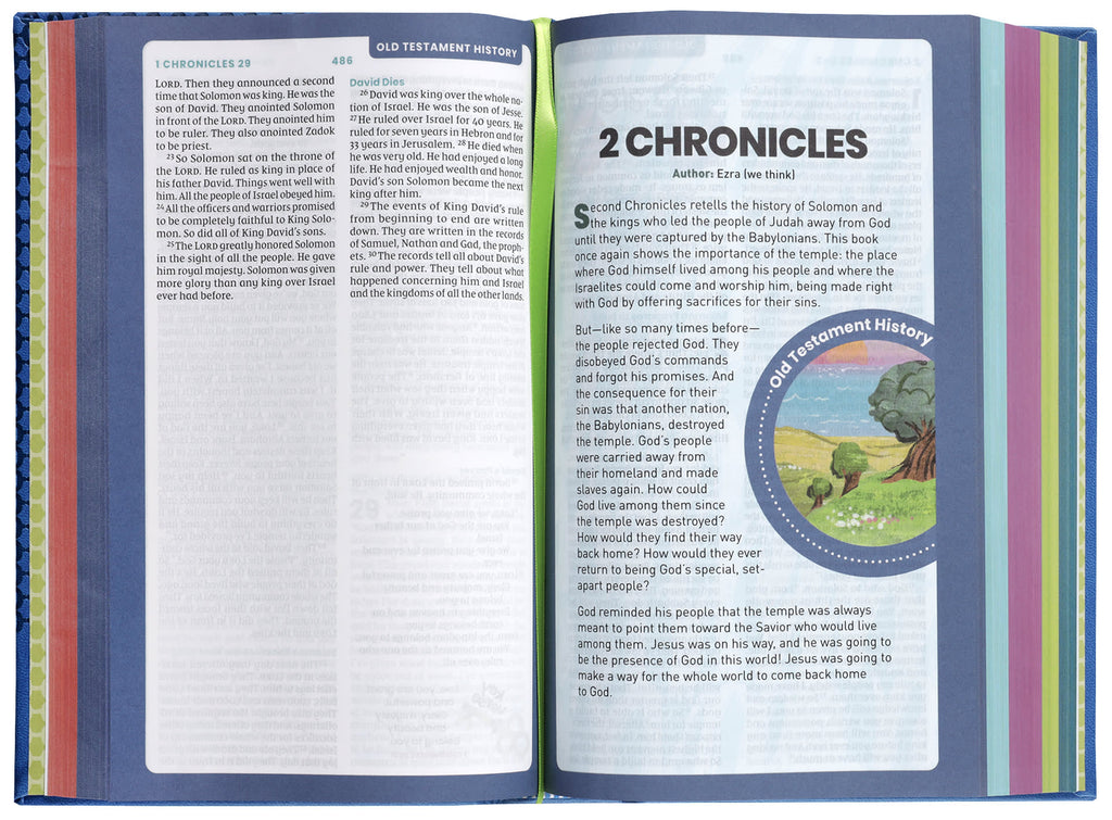 Front cover of NIRV Tiny Theologians Bible, Blue, a compact Bible featuring the New International Reader's Version