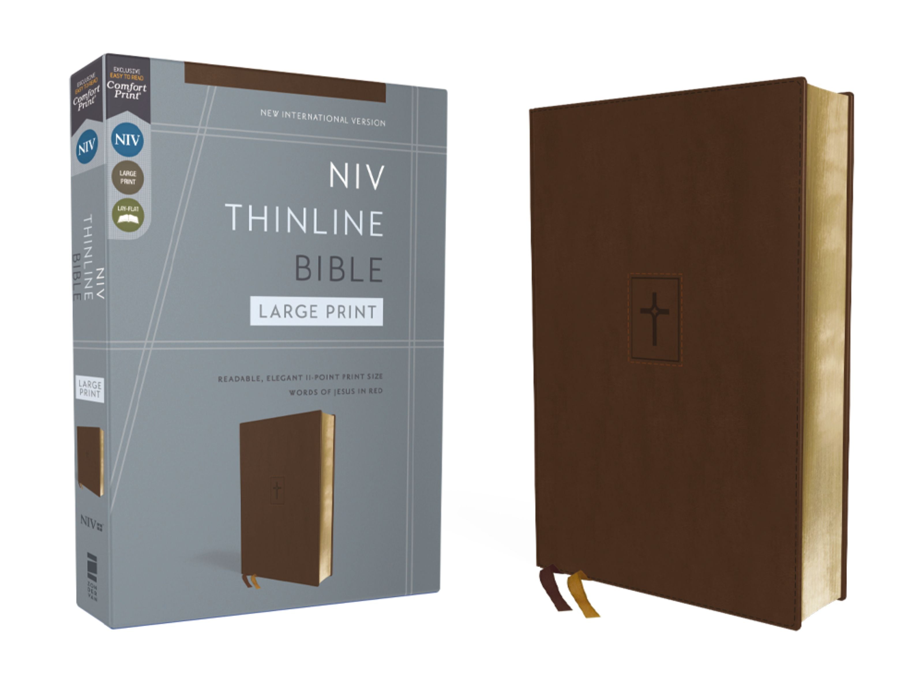 NIV Thinline Bible with Large Print and Red Letter Edition