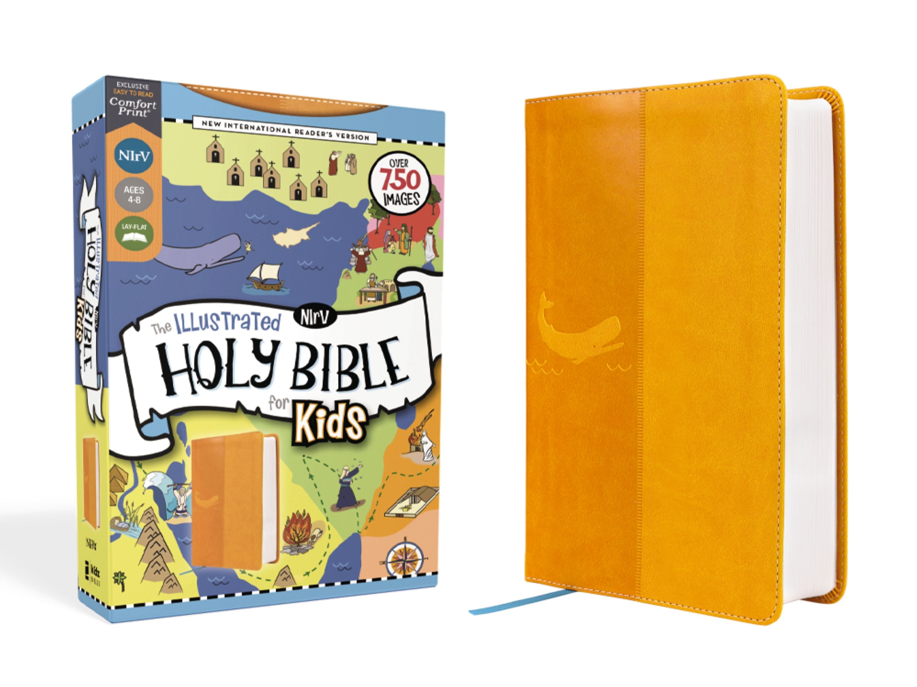 A vibrant, illustrated Bible designed for kids, perfect for reading and learning about faith