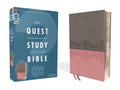 NIV Quest Study Bible, a comprehensive Gray/Pink edition for in-depth Bible study and exploration.