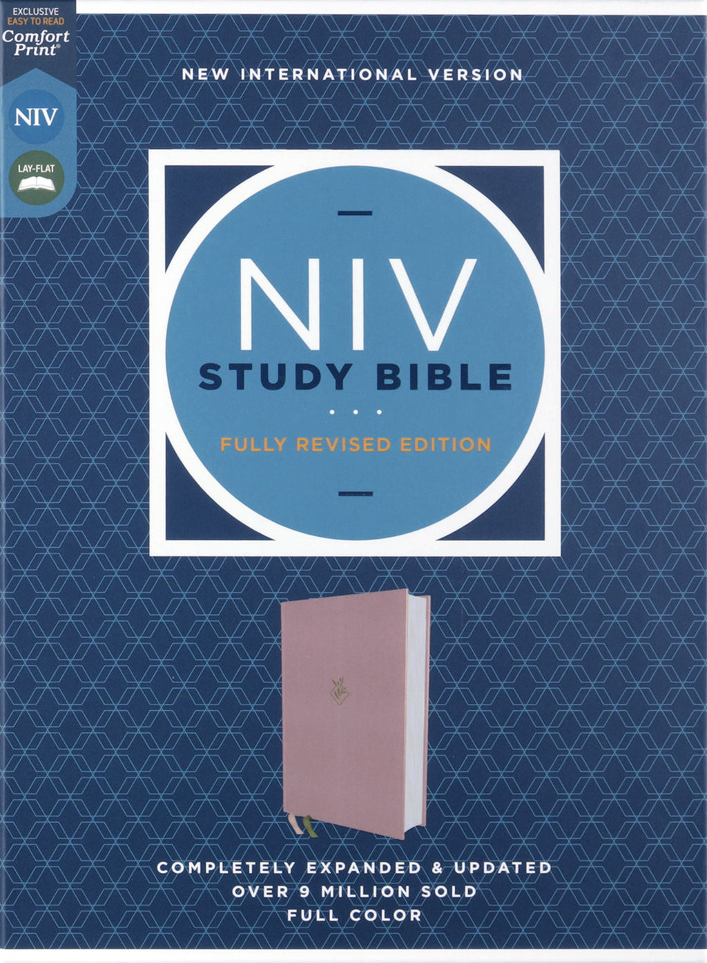 The NIV Study Bible, Fully Revised Edition, Red Letter Edition, Pink, features in-depth study notes and commentary.