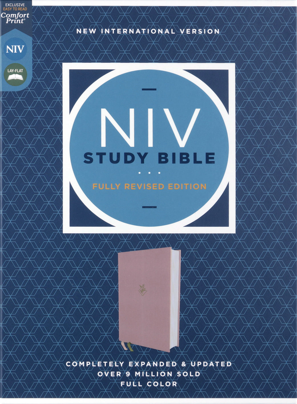 The NIV Study Bible, Fully Revised Edition, Red Letter Edition, Pink, features in-depth study notes and commentary.