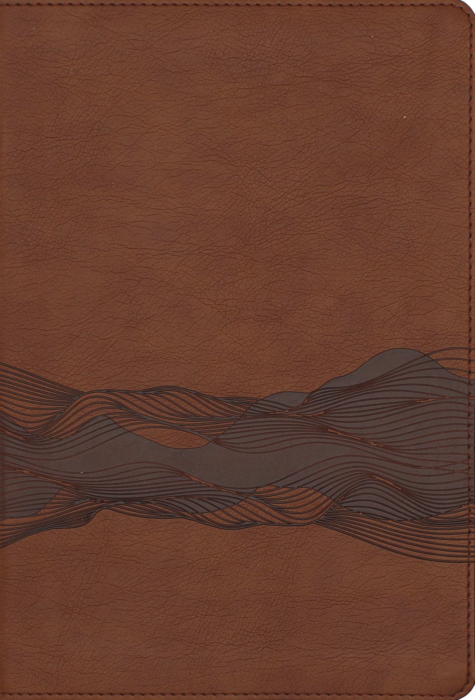 NIV New International Version Timeline Bible in Brown leather cover, Red Letter Edition