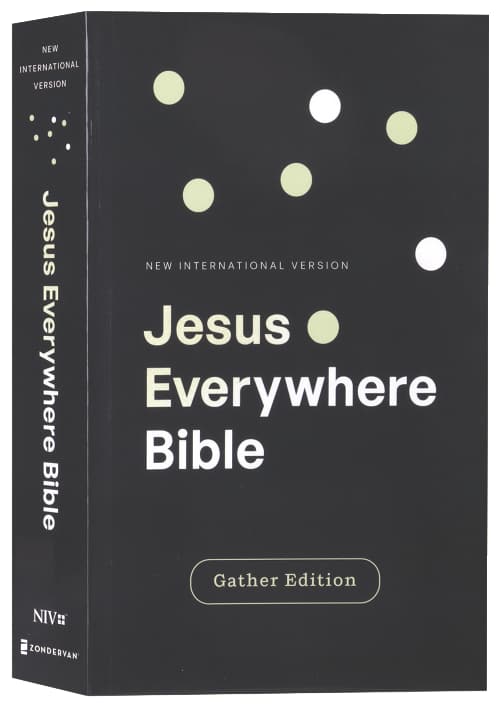 NIV New International Version Jesus Everywhere Outreach Bible in larger print.