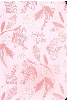 NIV Reference Bible - Giant Print Edition - Pink Leathersoft Comfort Print Imitation Leather