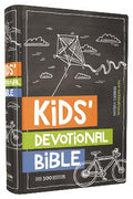 Kid's devotional Bible with black letter edition and NIRV translation.