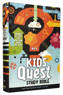 NIRV Kids Quest Study Bible in Black Letter Edition for Childrens Bible Study