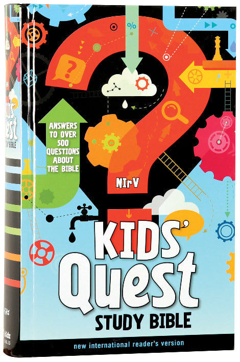 NIRV Kids Quest Study Bible in Black Letter Edition for Young Learners Bible Study