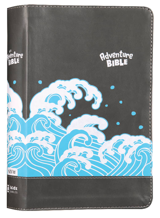 NIV Adventure Bible in a Gray (Black Letter) edition.