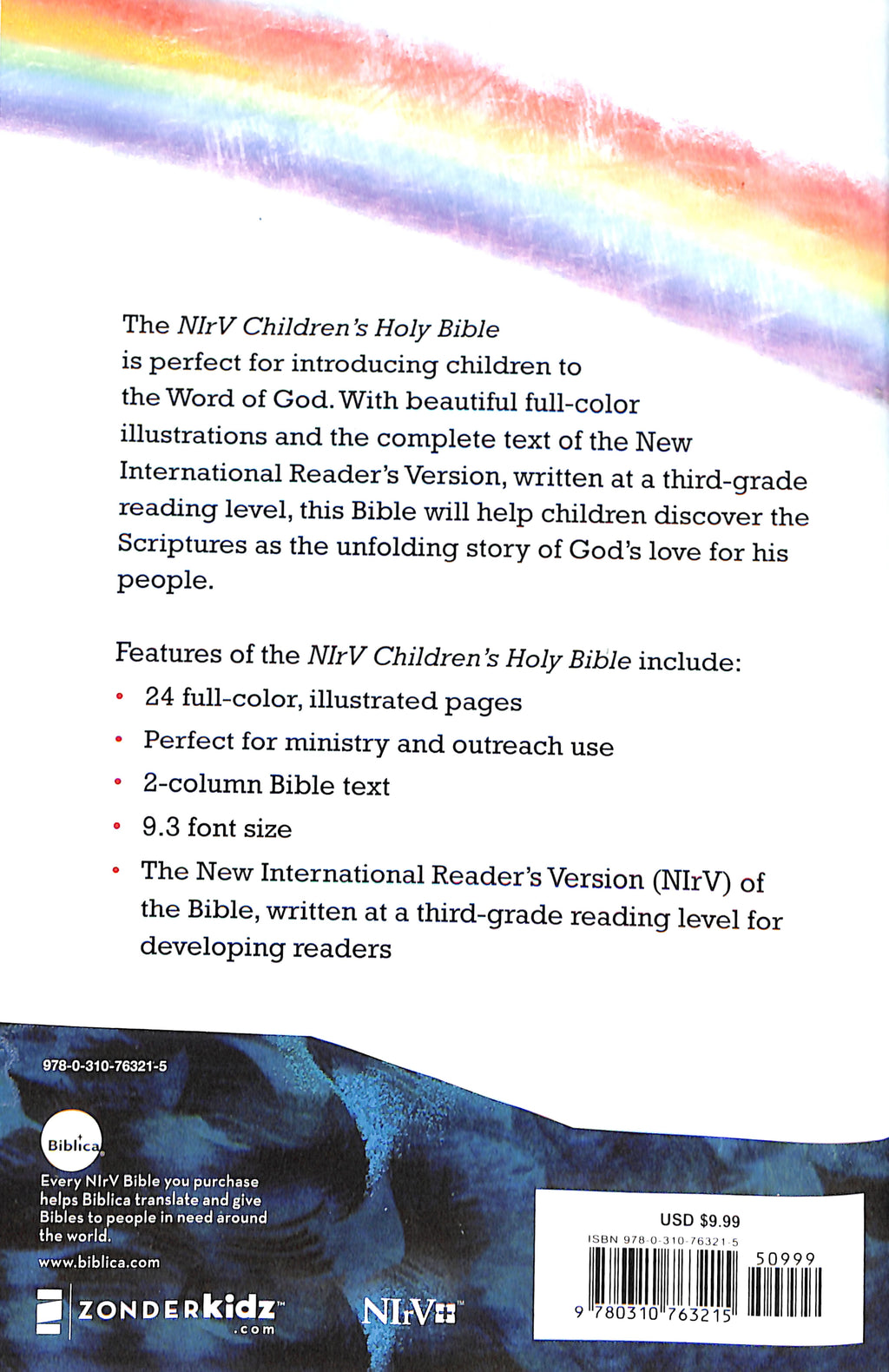 NIRV Adventure Bible for Kids, a children's black letter edition Holy Bible
