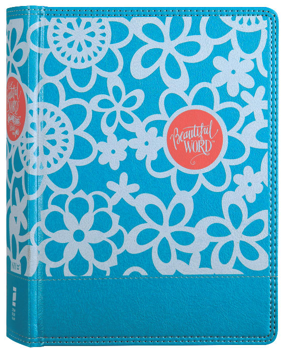 NIV Beautiful Word Coloring Bible for Girls, Teal (Black Letter Edition) cover image