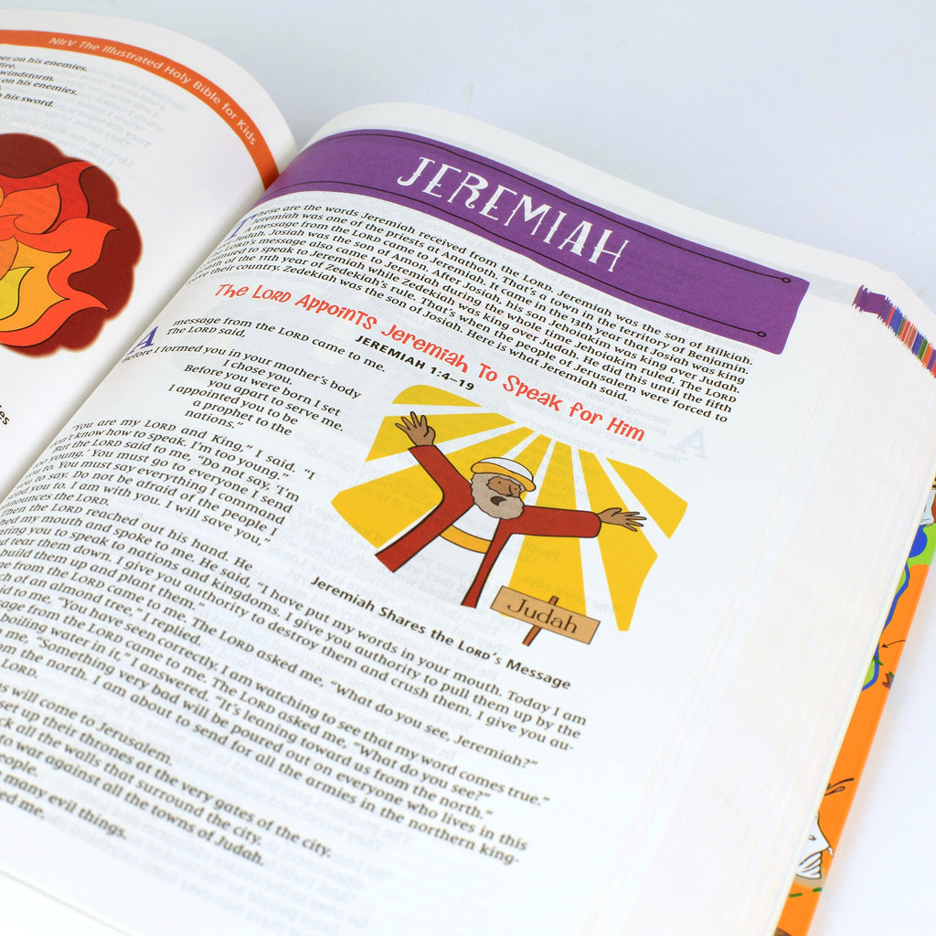NIRV Illustrated Holy Bible for children, featuring full-color artwork