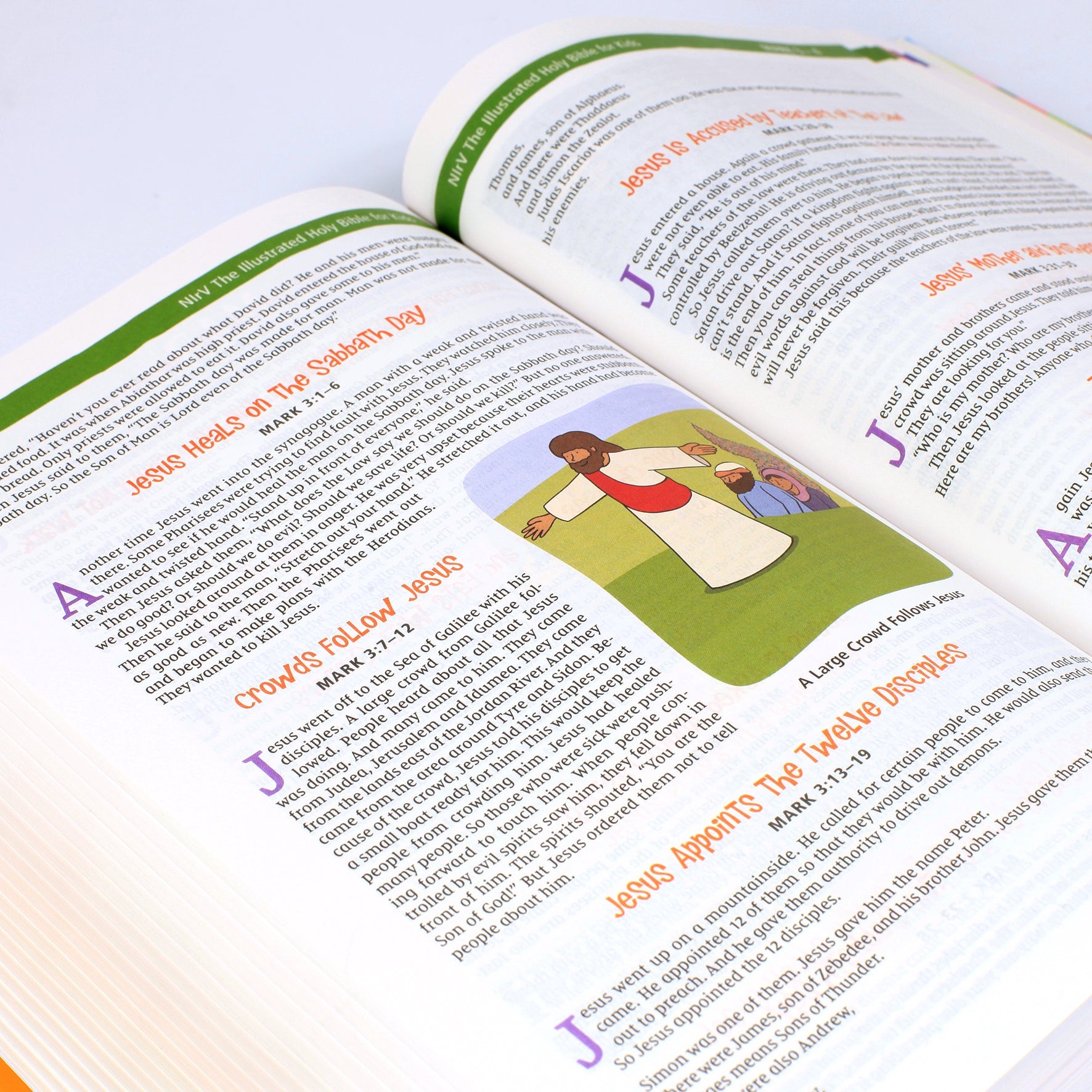 Full-color images of NIRV Illustrated Holy Bible for kids