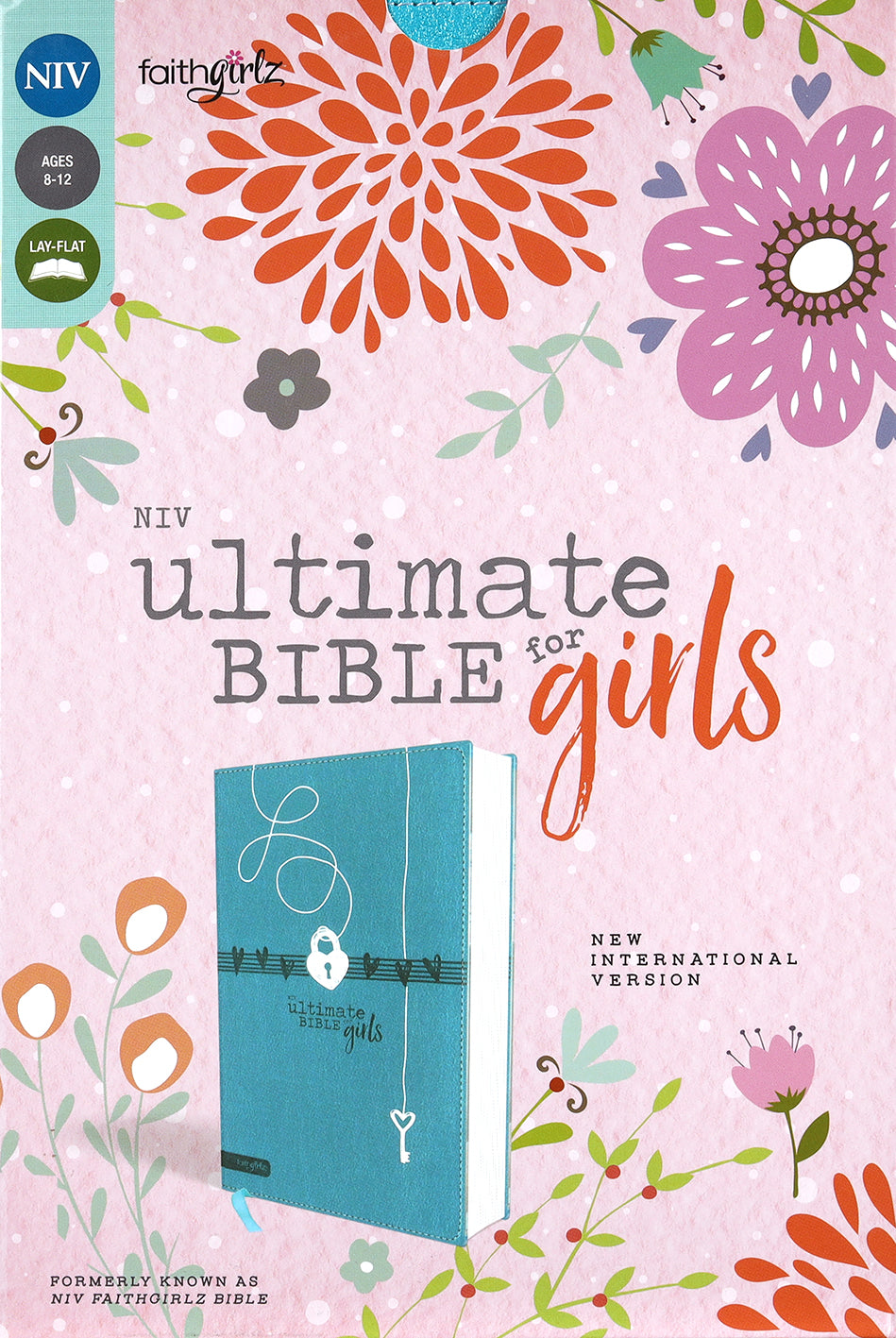 NIV Ultimate Bible For Girls, featuring a teal cover and comprehensive study notes for girls.