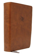 NKJV Spirit-Filled Life Bible, brown indexed edition with red letter text, Third Edition.