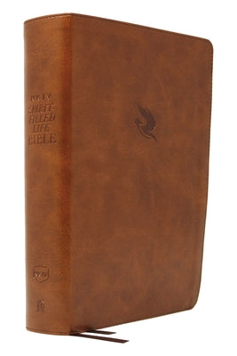 NKJV Spirit-Filled Life Bible, brown indexed edition with red letter text, Third Edition.