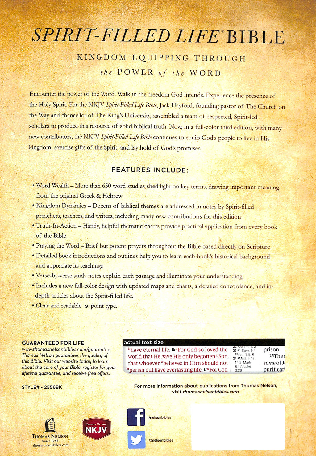 NKJV Spirit-Filled Life Bible Black (Red Letter Edition) (Third Edition)