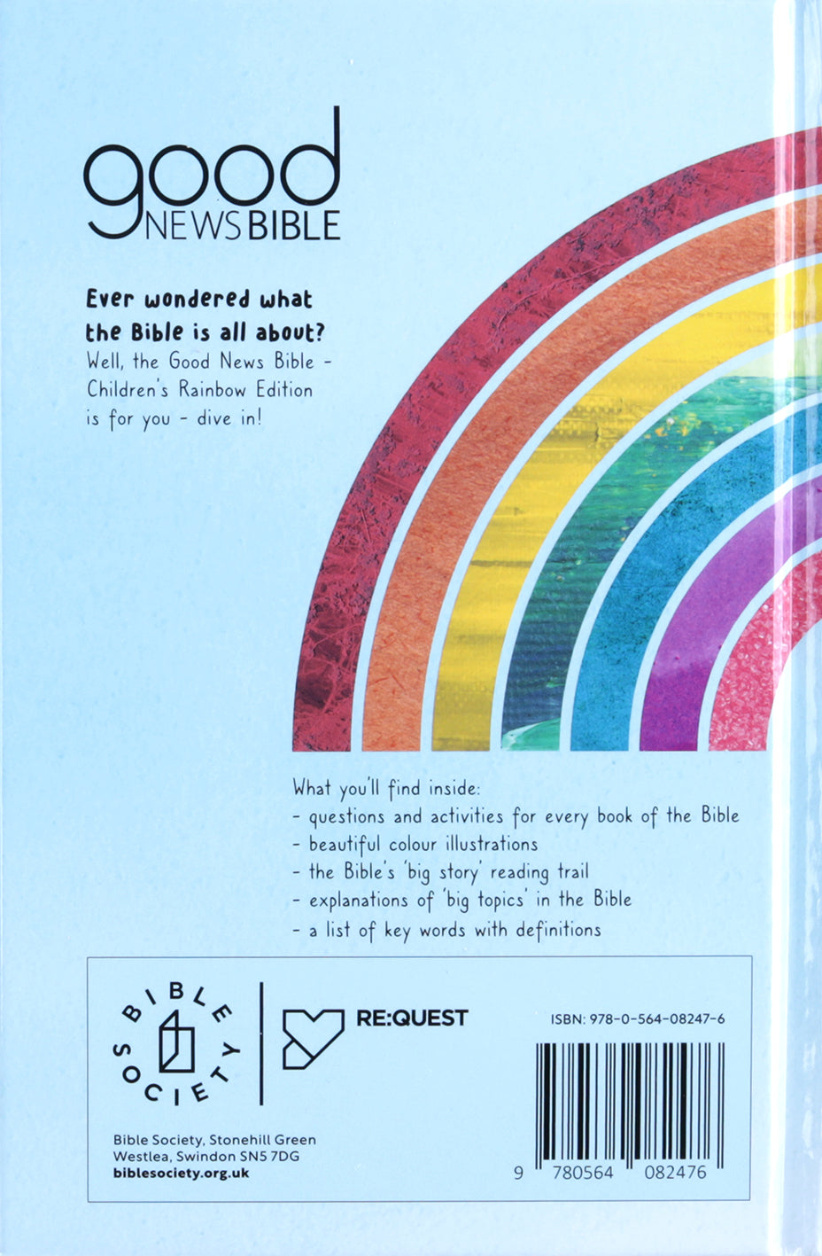 GNB Good News Bible for kids in a colorful edition, featuring engaging illustrations and a kid-friendly Bible story.