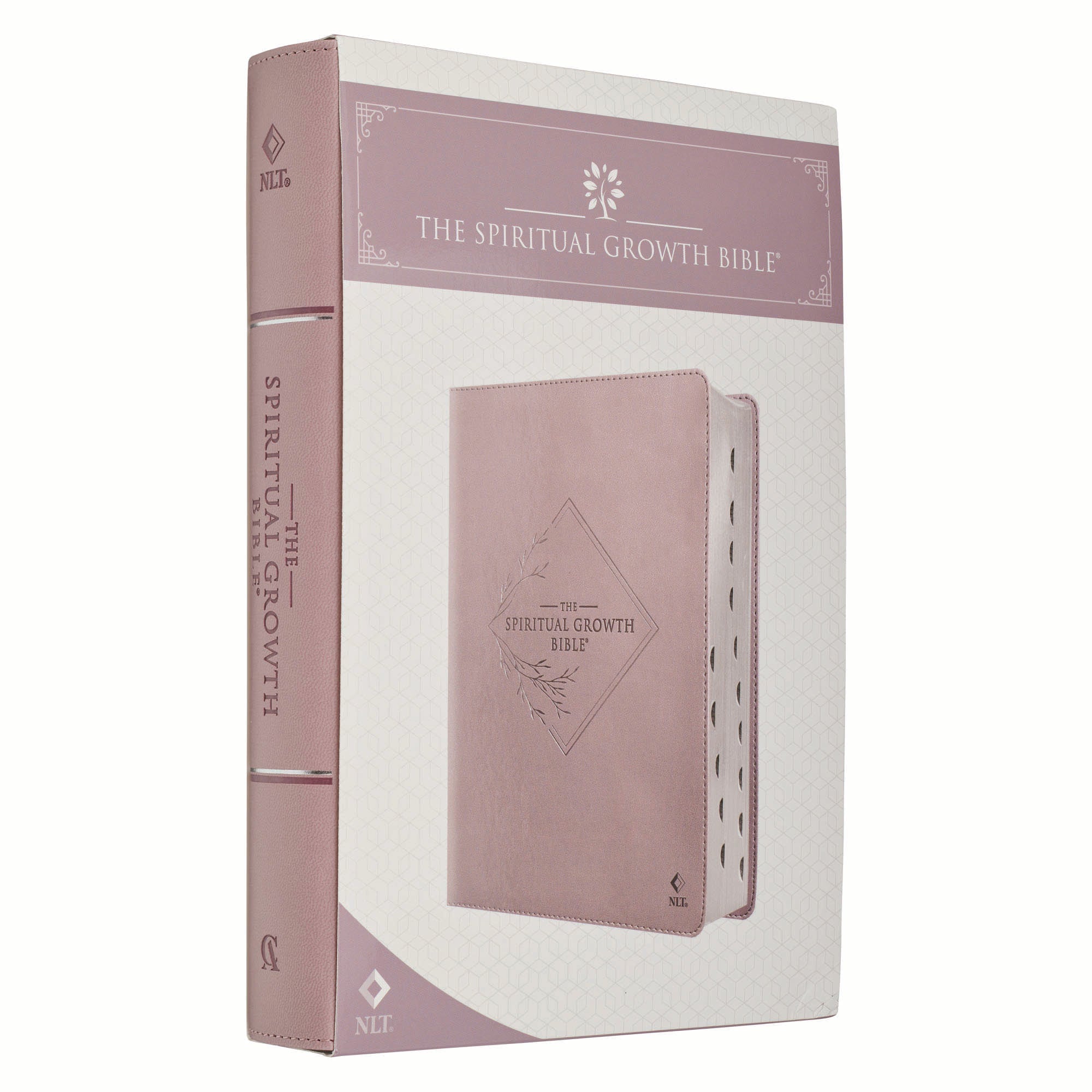 NLT New Living Translation Bible, Spiritual Growth Edition in Dusty Mauve