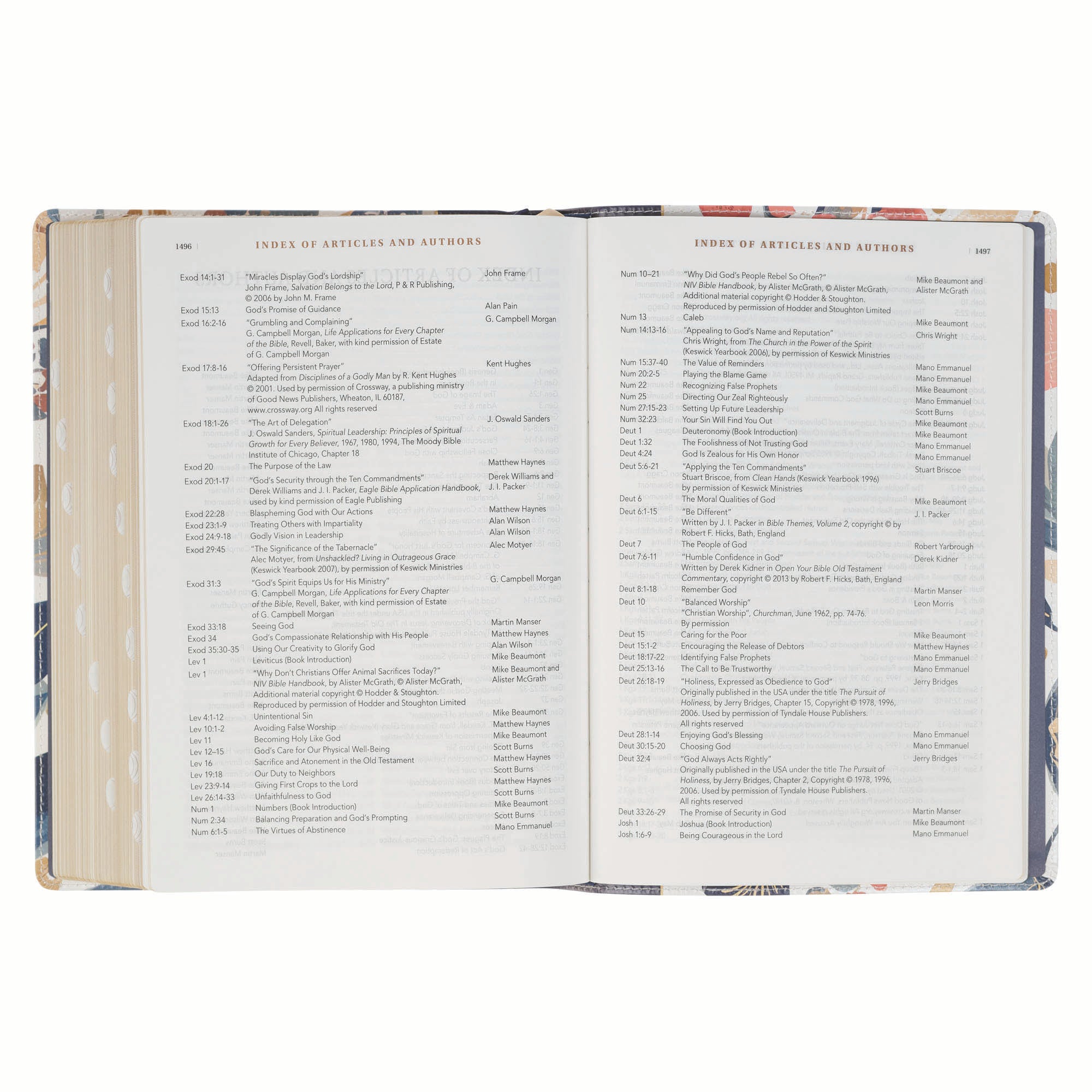 NLT The Spiritual Growth Bible, Navy with leaves
