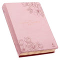 NLT The Spiritual Growth Bible, a Pink Floral edition for personal development and faith growth