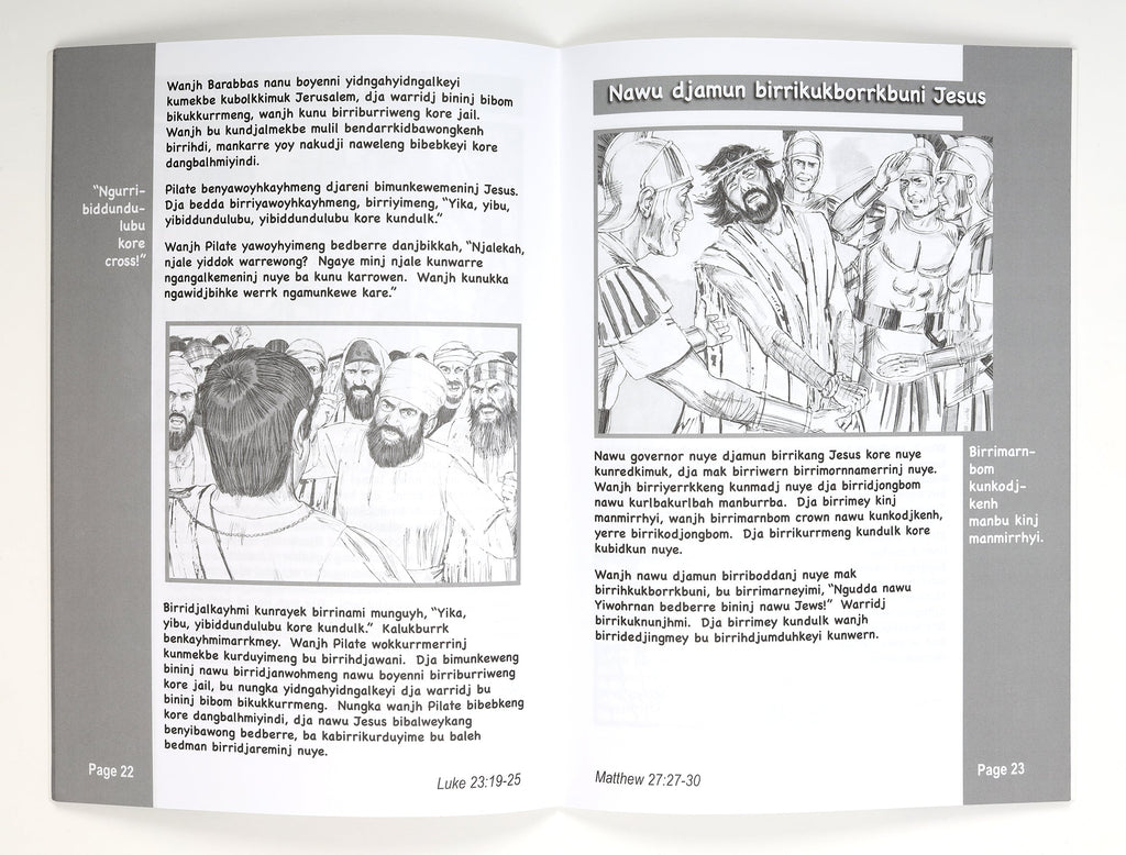 Jesus Died & Rose Again Easter Activity Book a4 size (Kunwinjku)