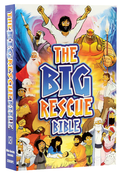CEV the Big Rescue Bible book cover and illustrations