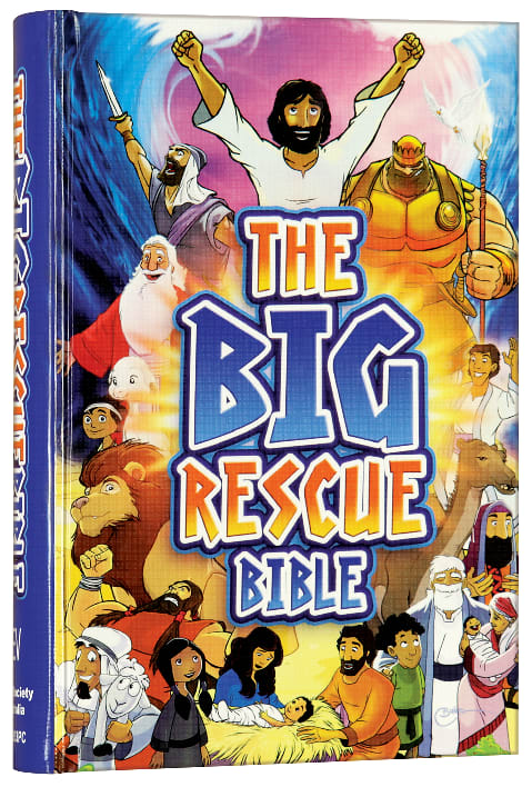 CEV the Big Rescue Bible, a children's illustrated Bible with colorful cover.