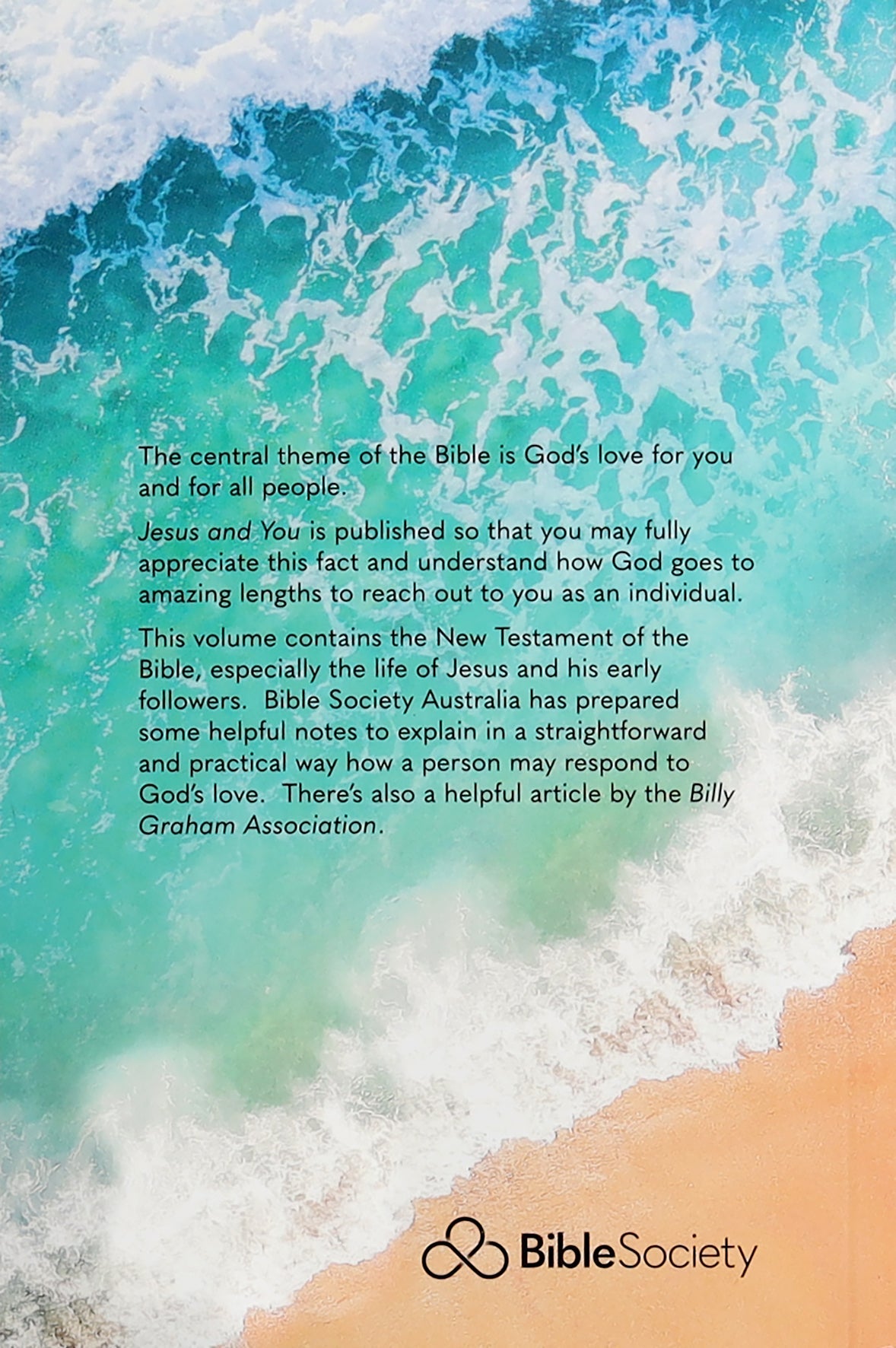 Back cover of NLT Jesus and You New Testament Bible