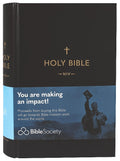NIV Black Pew Bible with single column and large print