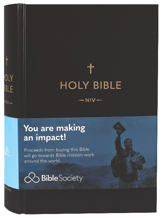 NIV Black Pew Bible with single column and large print
