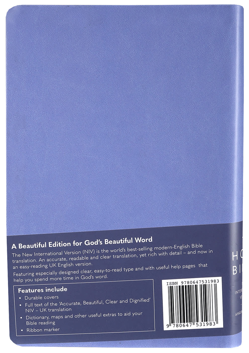 NIV Slimline Bible Blue Lavender