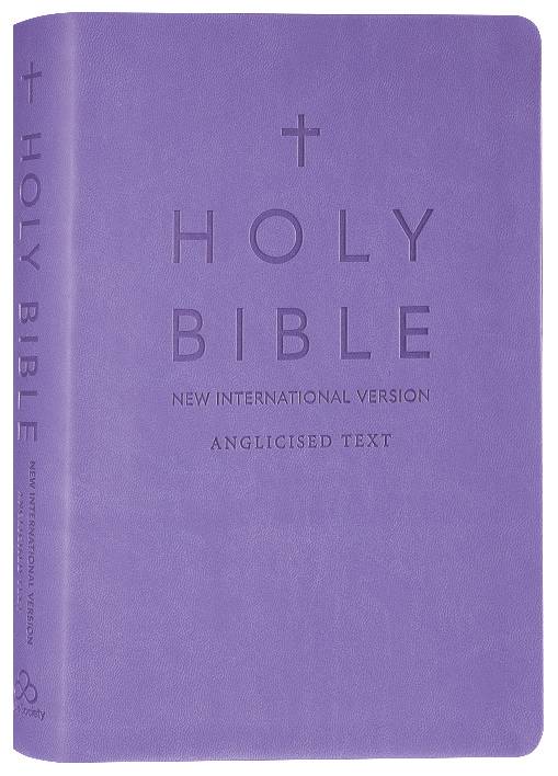 NIV Slimline Bible Blue Lavender with Study Notes and Margins