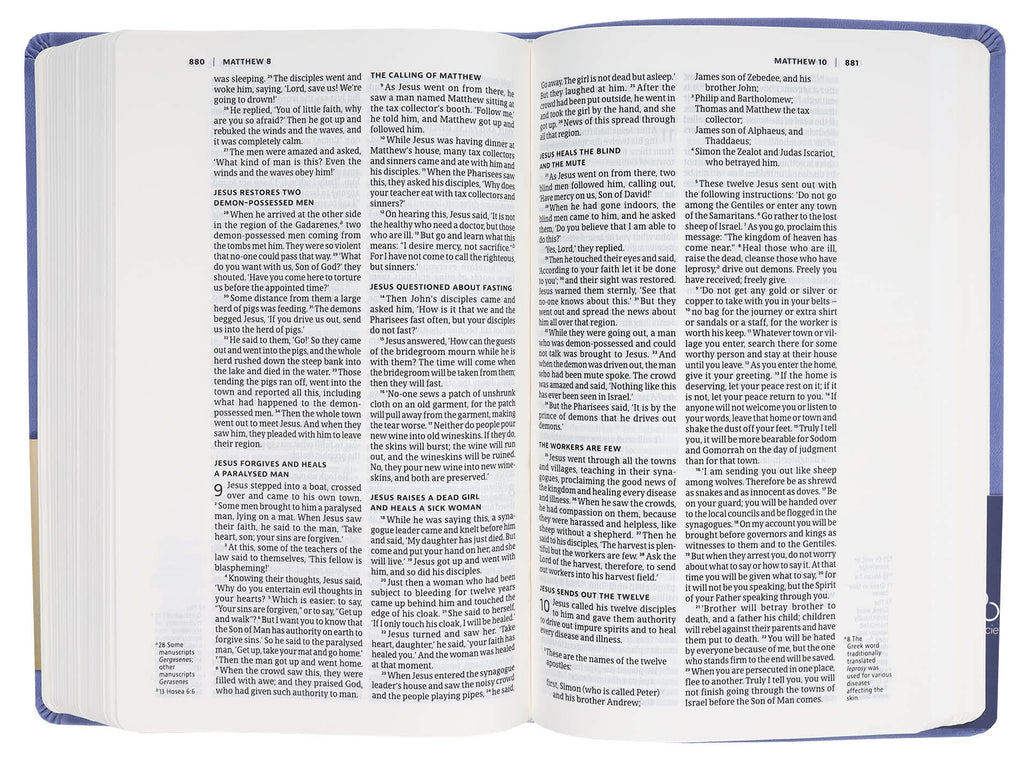 NIV Slimline Bible Blue Lavender