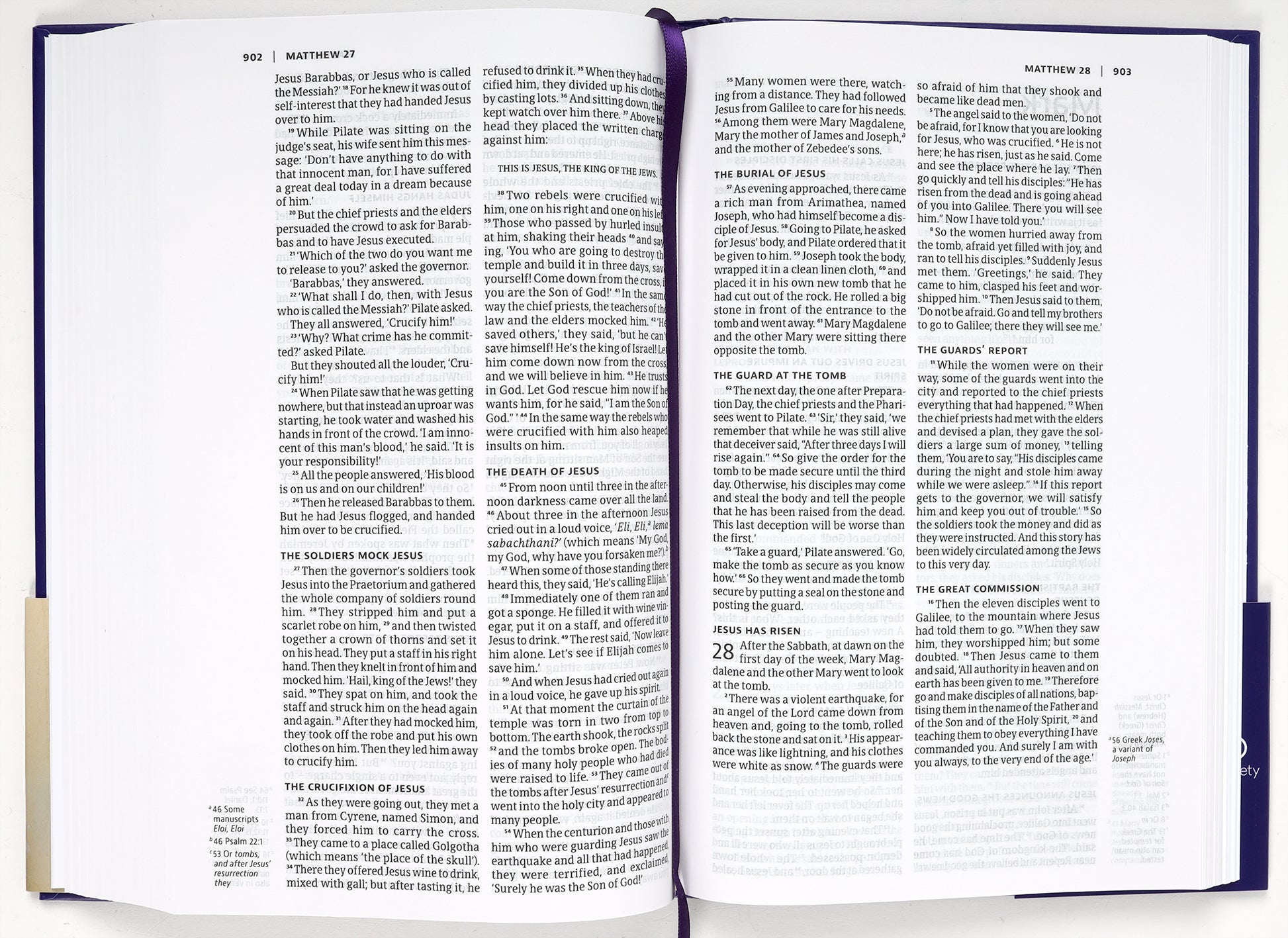 NIV Slimline Bible Ultraviolet (Anglicised) (Black Letter Edition)