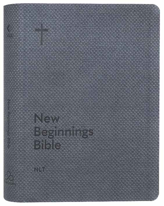 NLT New Living Translation Bible with Anglicised cover and navy colour